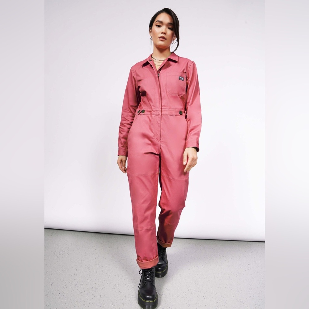 Wildfang Brown Coverall Jumpsuit